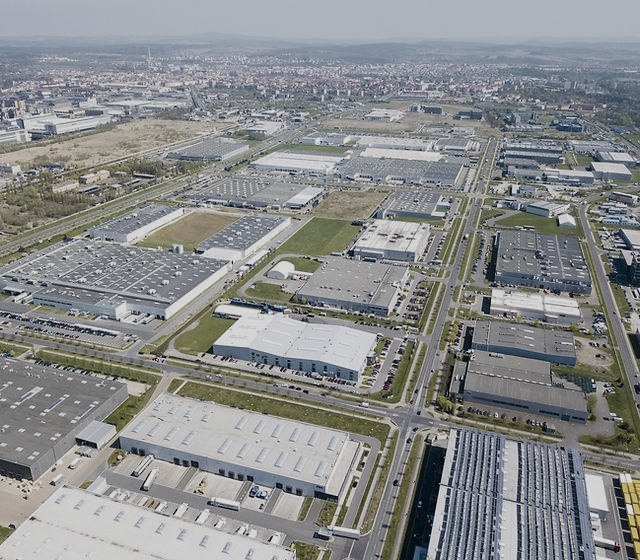Gewerbeparks — Außenfläche eines Gewerbeparks